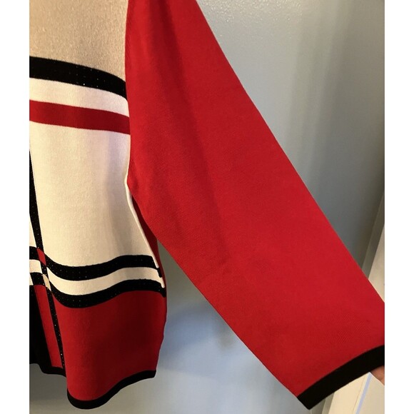 Alfred Dunner Womens Petite Colorblock Beaded Sweater Size PXL NWT - Picture 6 of 7